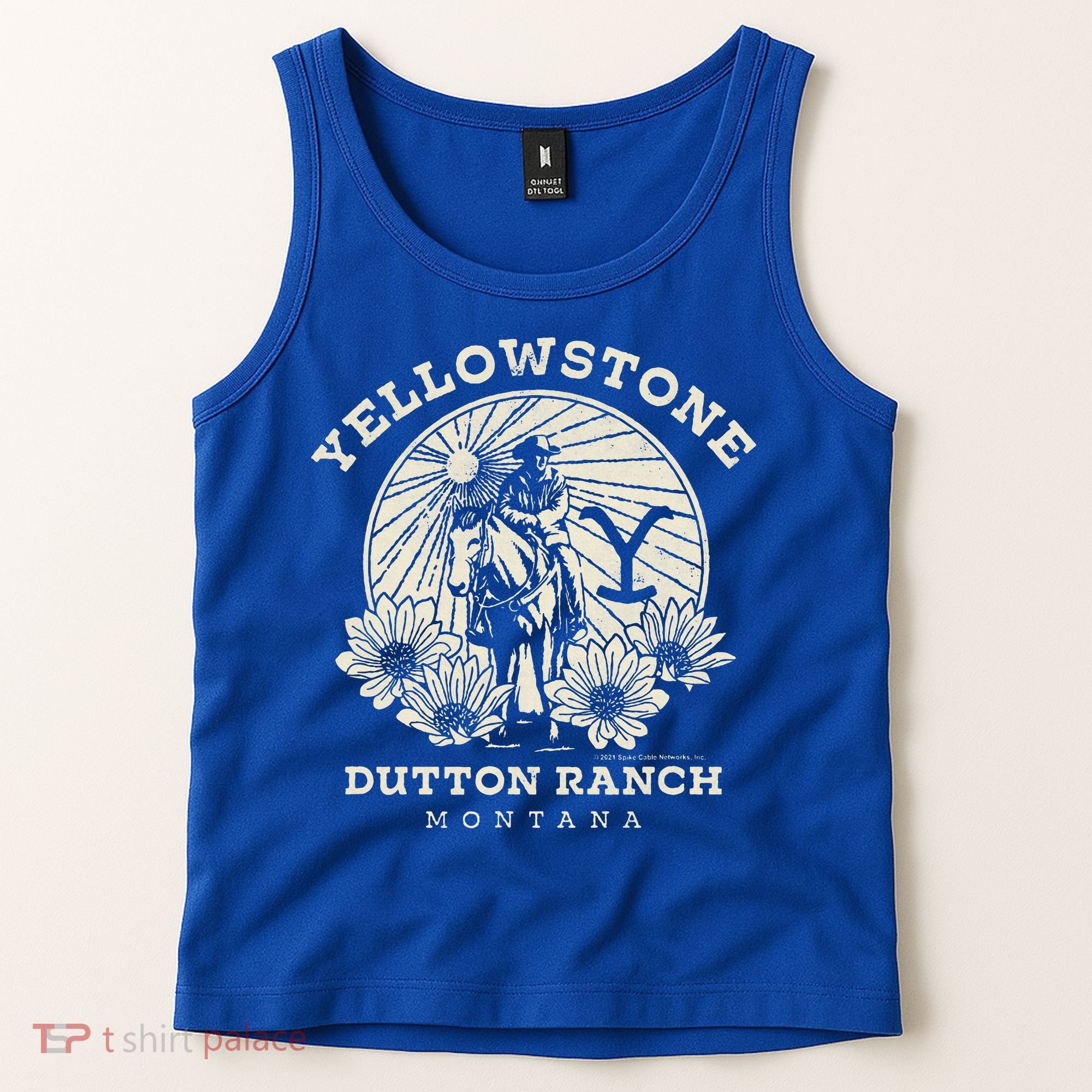 Yellowstone Ranch Solo Horseback Rider Tank Top