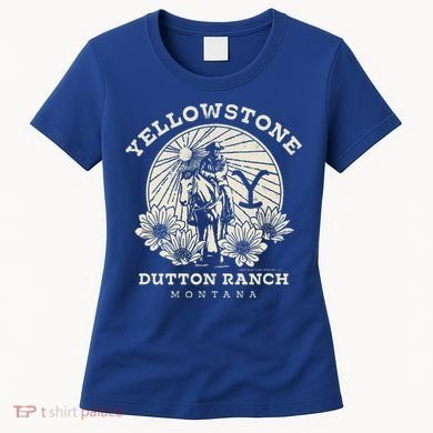 Yellowstone Ranch Solo Horseback Rider Women's T-Shirt