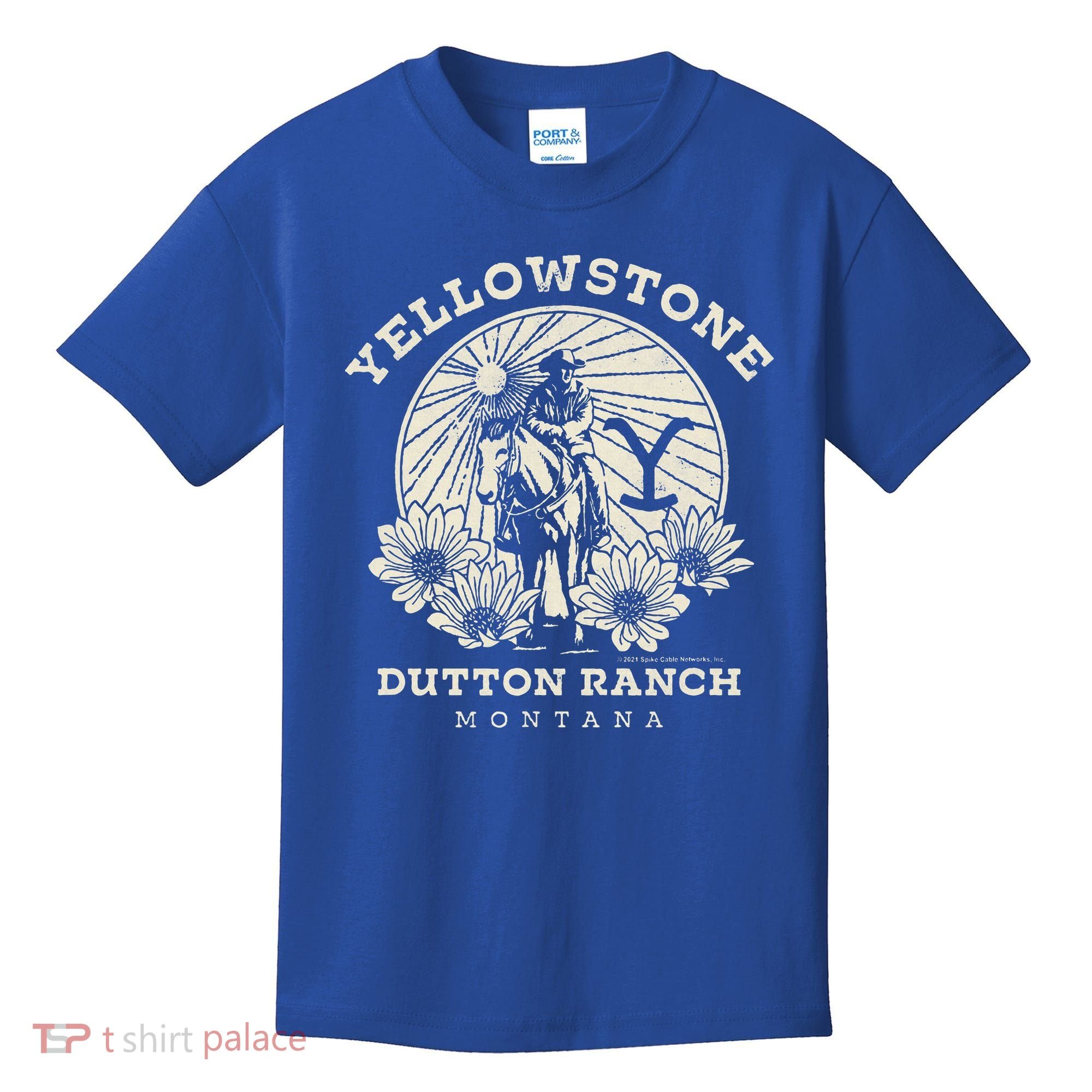 Yellowstone Ranch Solo Horseback Rider Kids T-Shirt