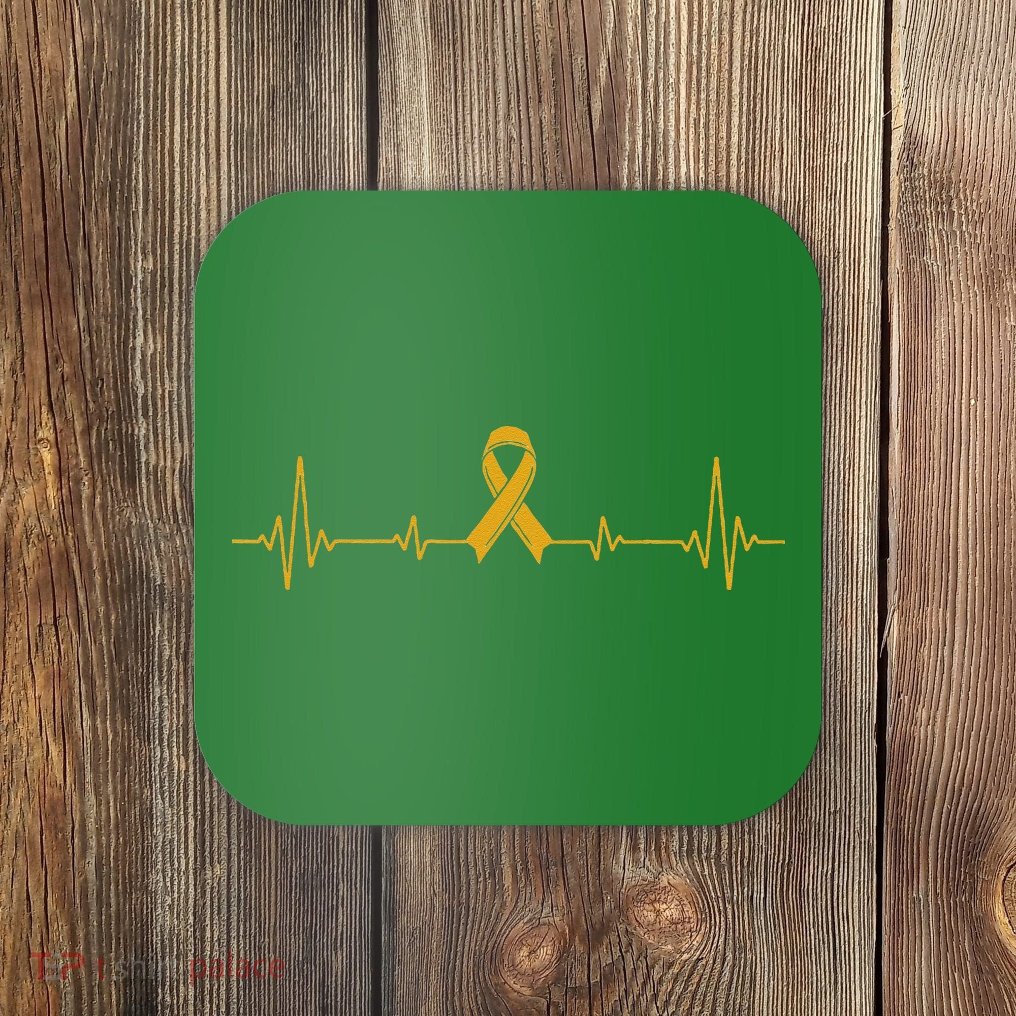 Yellow Ribbon Suicide Prevention Awareness Coaster
