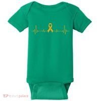Yellow Ribbon Suicide Prevention Awareness Baby Bodysuit thumb 0