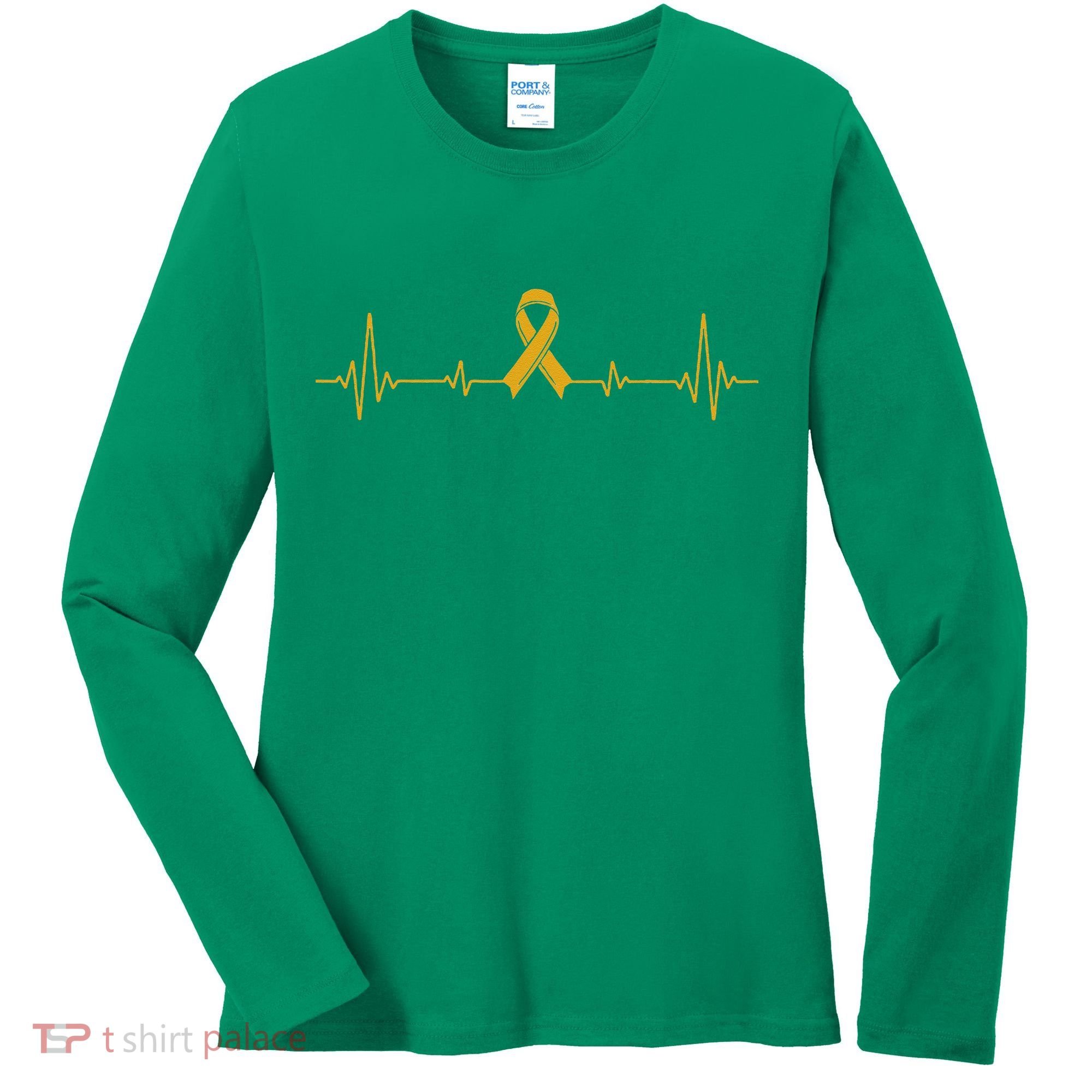 Yellow Ribbon Suicide Prevention Awareness Women's Long Sleeve Shirt