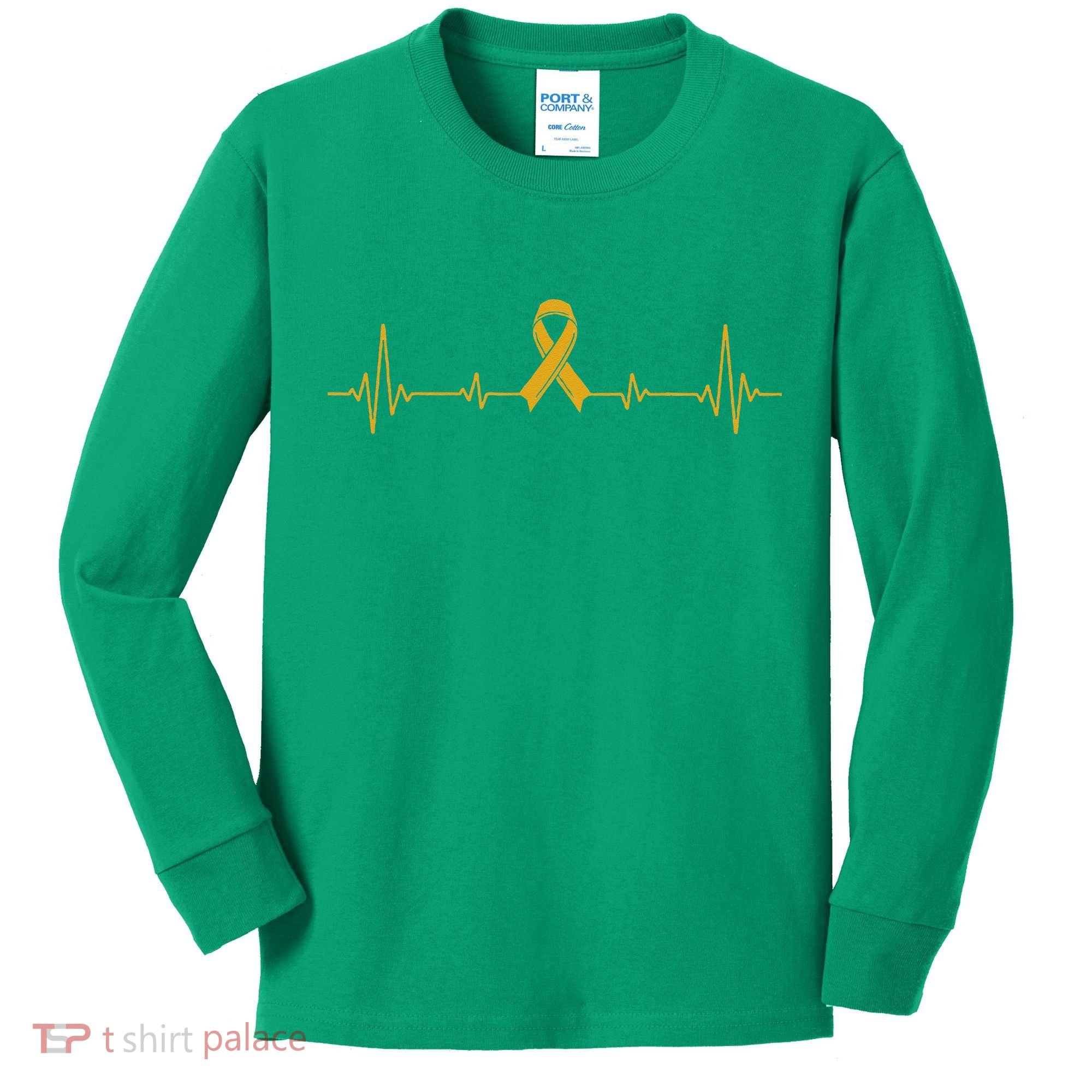 Yellow Ribbon Suicide Prevention Awareness Kids Long Sleeve Shirt