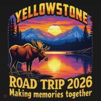 Yellowstone Road Trip 2026 Making Memories Together Ornament thumb 1