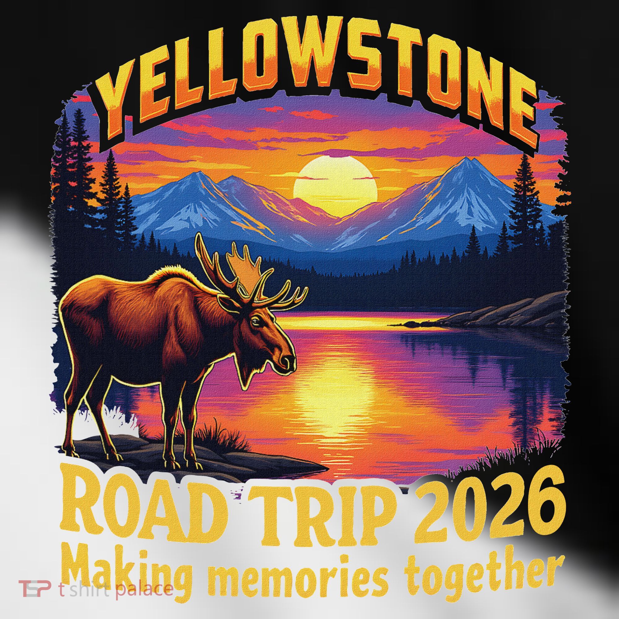 Yellowstone Road Trip 2026 Making Memories Together Toddler Fine Jersey T-Shirt