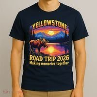 Yellowstone Road Trip 2026 Making Memories Together T-Shirt thumb 3
