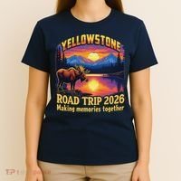 Yellowstone Road Trip 2026 Making Memories Together T-Shirt thumb 4