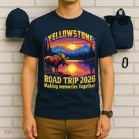 Yellowstone Road Trip 2026 Making Memories Together T-Shirt thumb 6