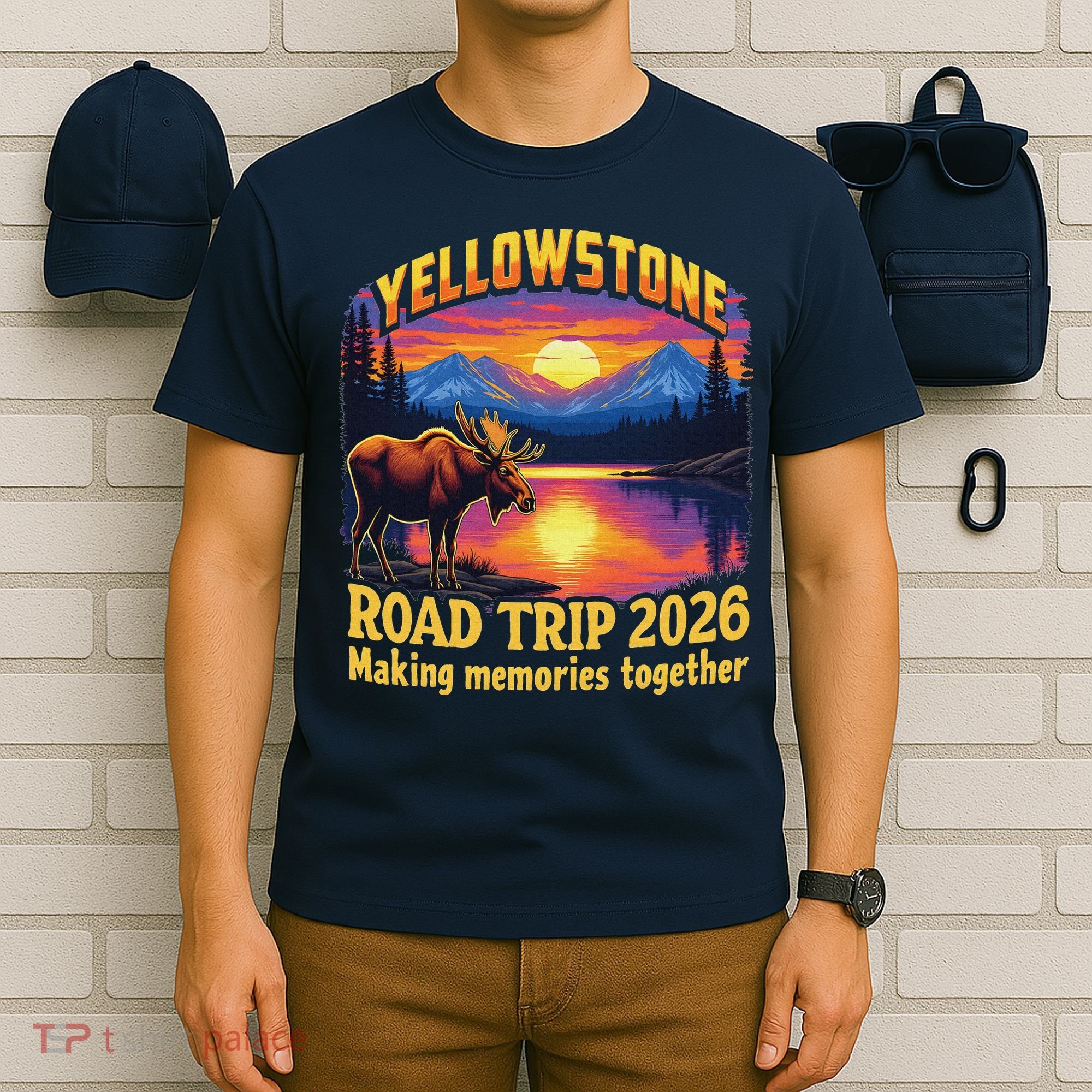 Yellowstone Road Trip 2026 Making Memories Together T-Shirt