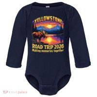 Yellowstone Road Trip 2026 Making Memories Together Baby Long Sleeve Bodysuit thumb 0