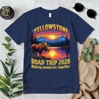 Yellowstone Road Trip 2026 Making Memories Together Premium T-Shirt thumb 2
