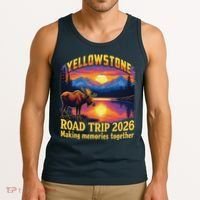 Yellowstone Road Trip 2026 Making Memories Together Tank Top thumb 3