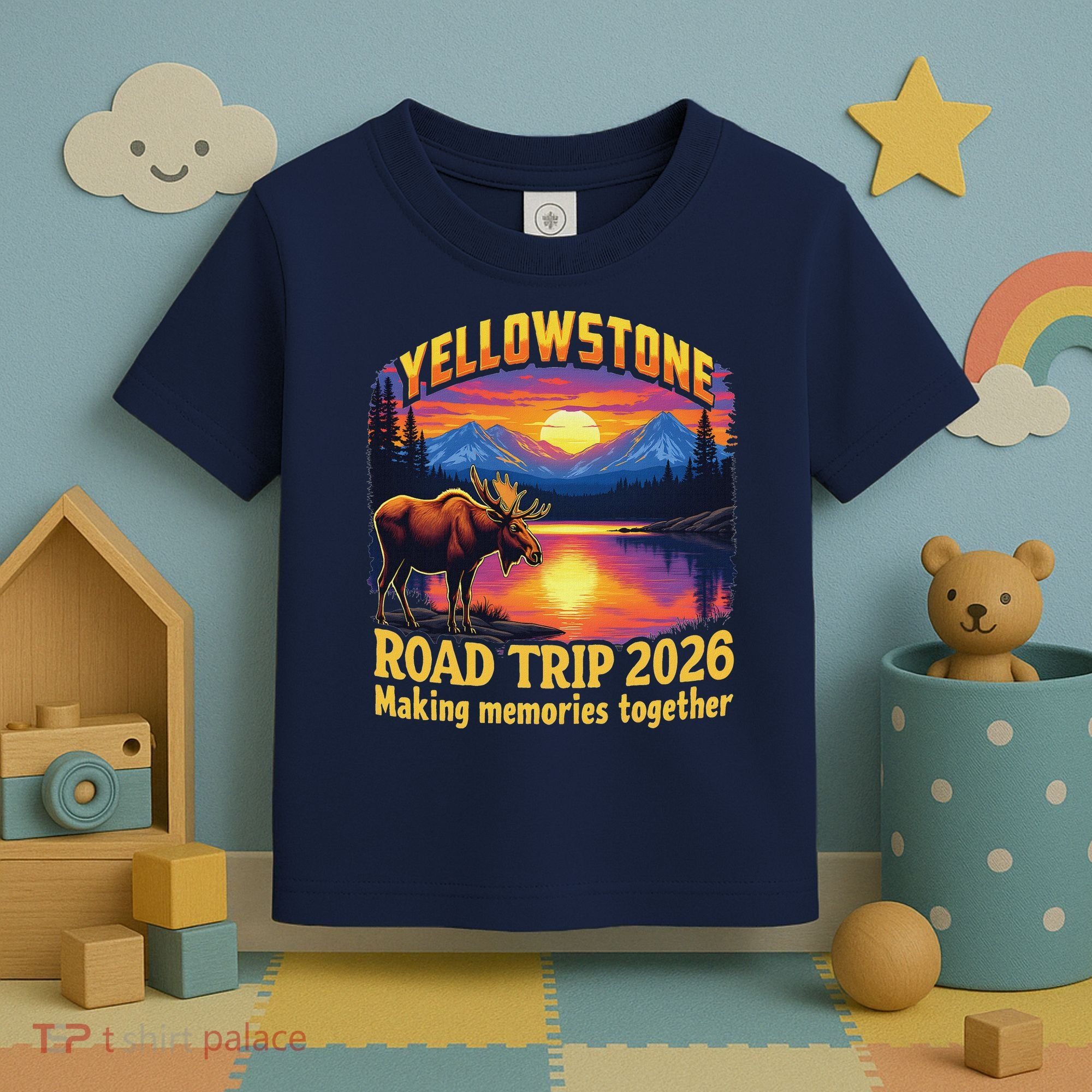 Yellowstone Road Trip 2026 Making Memories Together Toddler T-Shirt
