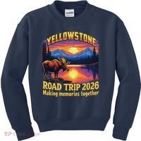 Yellowstone Road Trip 2026 Making Memories Together Kids Sweatshirt thumb 0