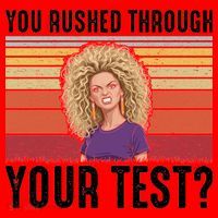 You Rushed Through Your Test Santa Hat thumb 1