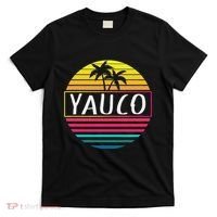 Yauco Retro Vintage Sun Puerto Rico Sunset T-Shirt thumb 0