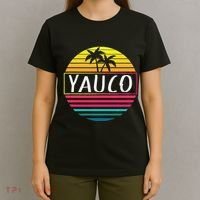 Yauco Retro Vintage Sun Puerto Rico Sunset T-Shirt thumb 4
