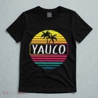 Yauco Retro Vintage Sun Puerto Rico Sunset T-Shirt thumb 5