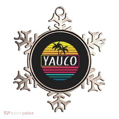 Yauco Retro Vintage Sun Puerto Rico Sunset Ornament