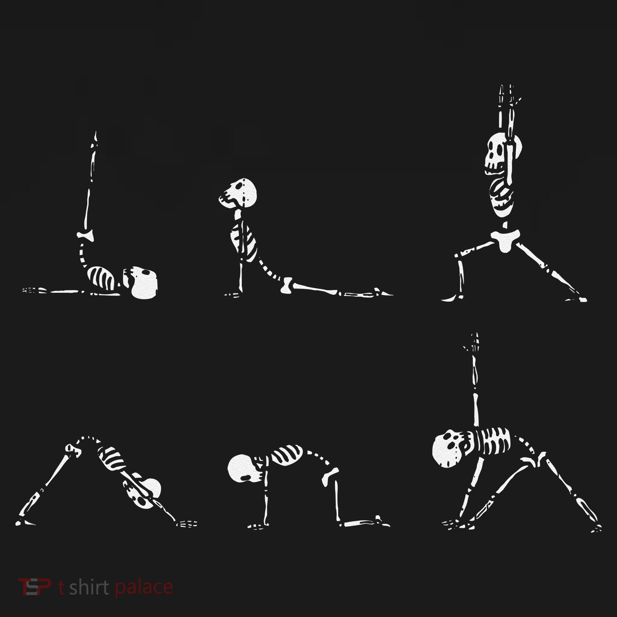 Yoga Skeletons Asana Namaste Funny Meditation Halloween Yogi Mousepad