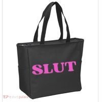 Yskk Slut Aesthetic Funny Sarcastic Tote Bag thumb 2