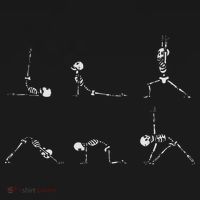 Yoga Skeletons Asana Namaste Funny Meditation Halloween Yogi Women's Hoodie thumb 2