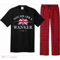 YOU SIR ARE A WANKER FUNNY BRITISH UK GB UNION JACK FLAG Pajama Set thumb 0