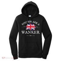 YOU SIR ARE A WANKER FUNNY BRITISH UK GB UNION JACK FLAG Women's Hoodie thumb 0