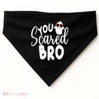 You Scared Bro Funny Halloween Ghost USA-Made Doggie Bandana thumb 0