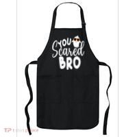 You Scared Bro Funny Halloween Ghost Apron thumb 0