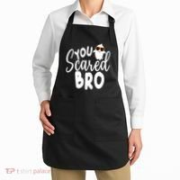 You Scared Bro Funny Halloween Ghost Apron thumb 2