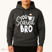 You Scared Bro Funny Halloween Ghost Hoodie thumb 2