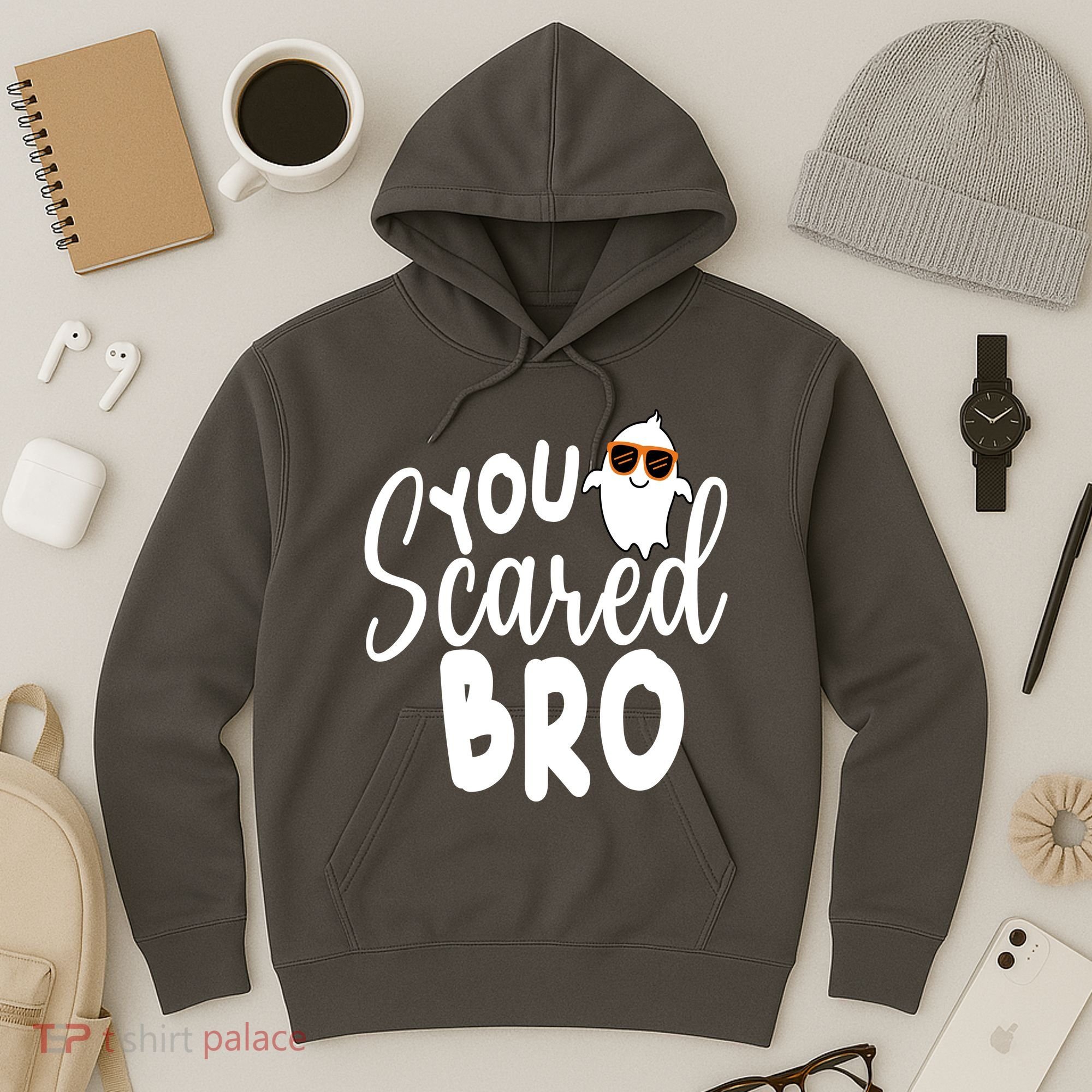 You Scared Bro Funny Halloween Ghost Hoodie