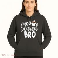 You Scared Bro Funny Halloween Ghost Hoodie thumb 5