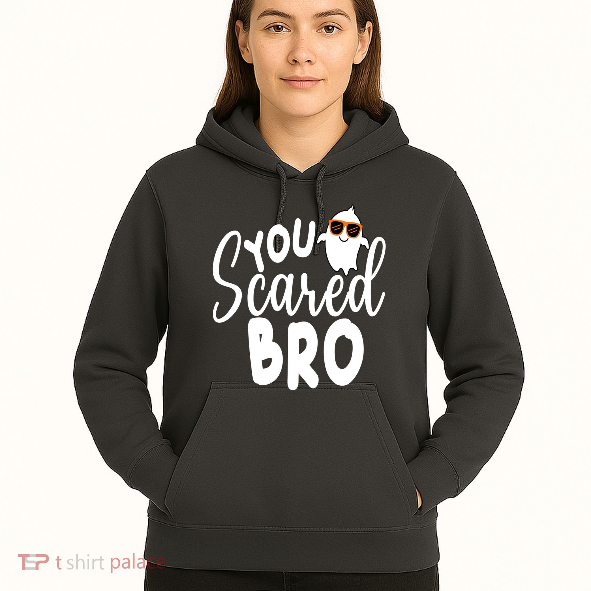 You Scared Bro Funny Halloween Ghost Hoodie