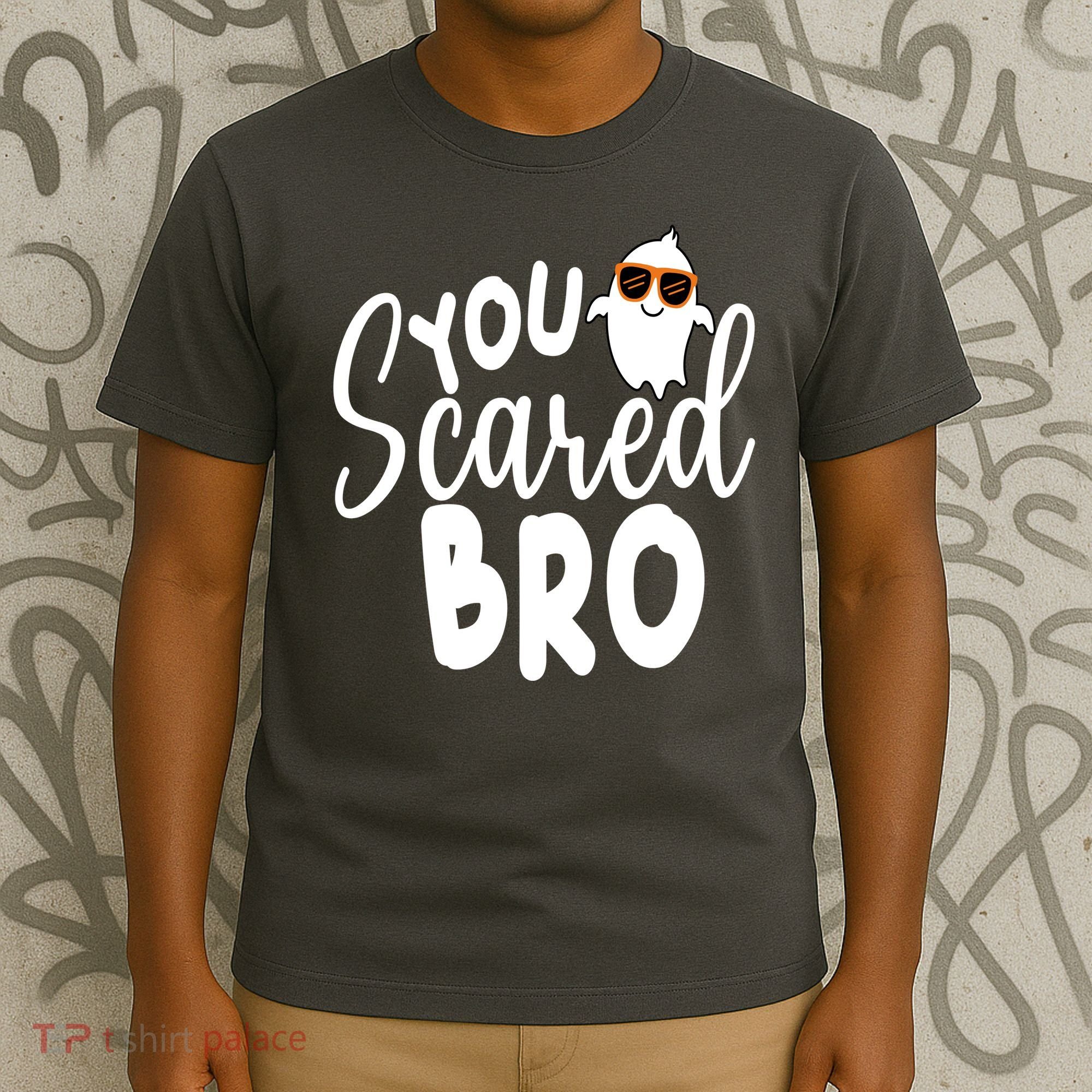 You Scared Bro Funny Halloween Ghost T-Shirt