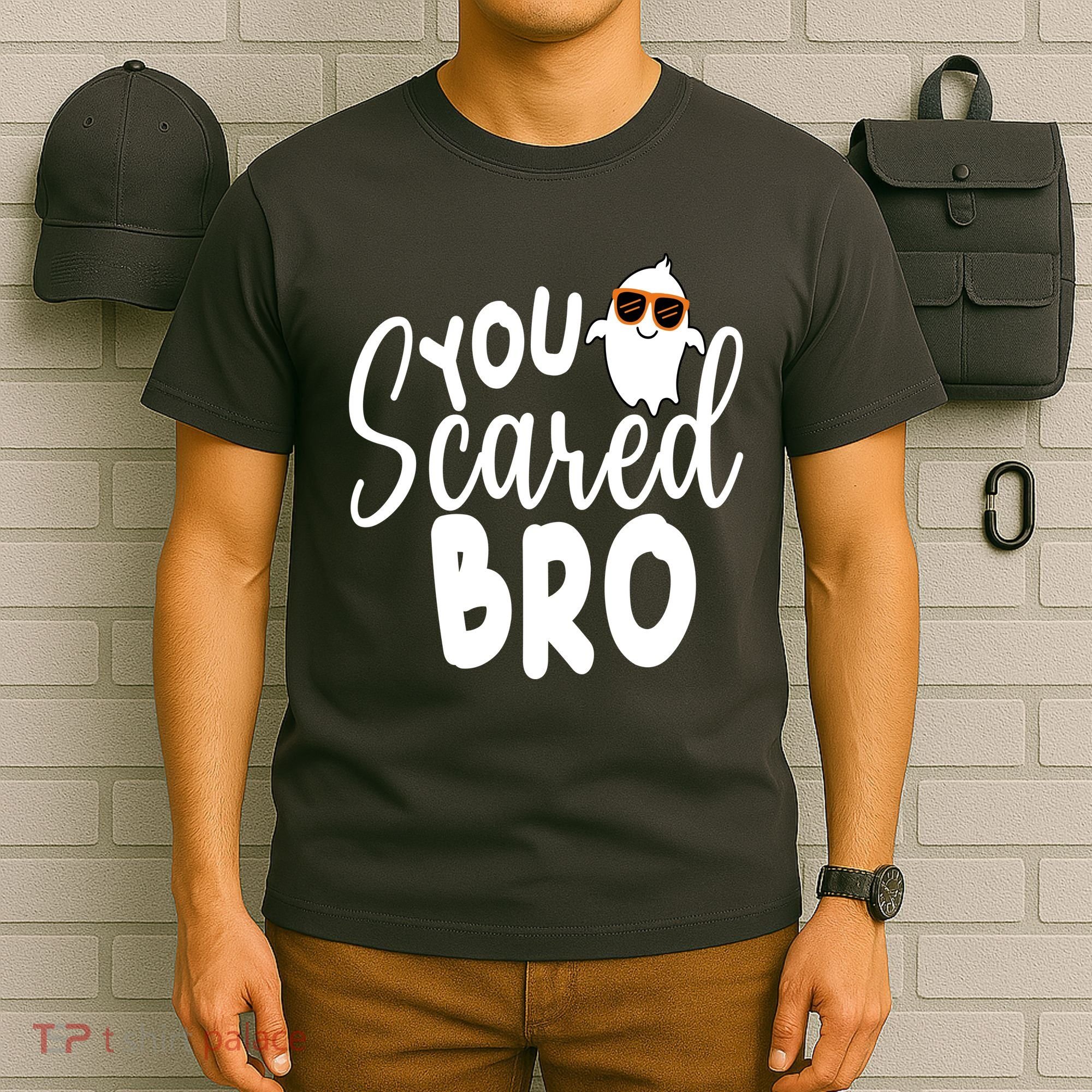 You Scared Bro Funny Halloween Ghost T-Shirt