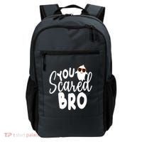 You Scared Bro Funny Halloween Ghost Backpack thumb 0