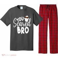 You Scared Bro Funny Halloween Ghost Pajama Set thumb 0