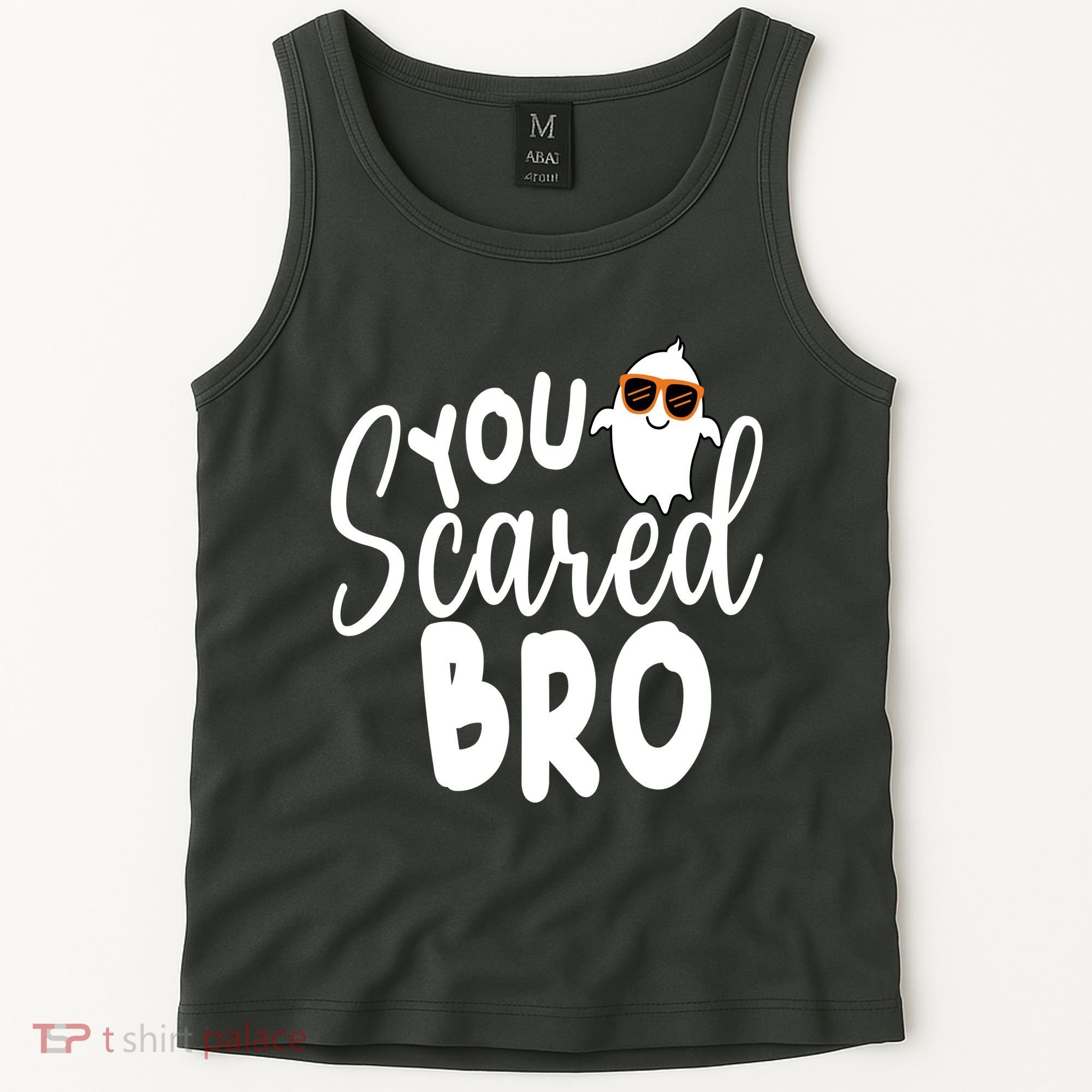 You Scared Bro Funny Halloween Ghost Tank Top