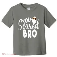 You Scared Bro Funny Halloween Ghost Toddler T-Shirt thumb 0