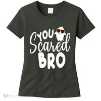 You Scared Bro Funny Halloween Ghost Women's T-Shirt thumb 0