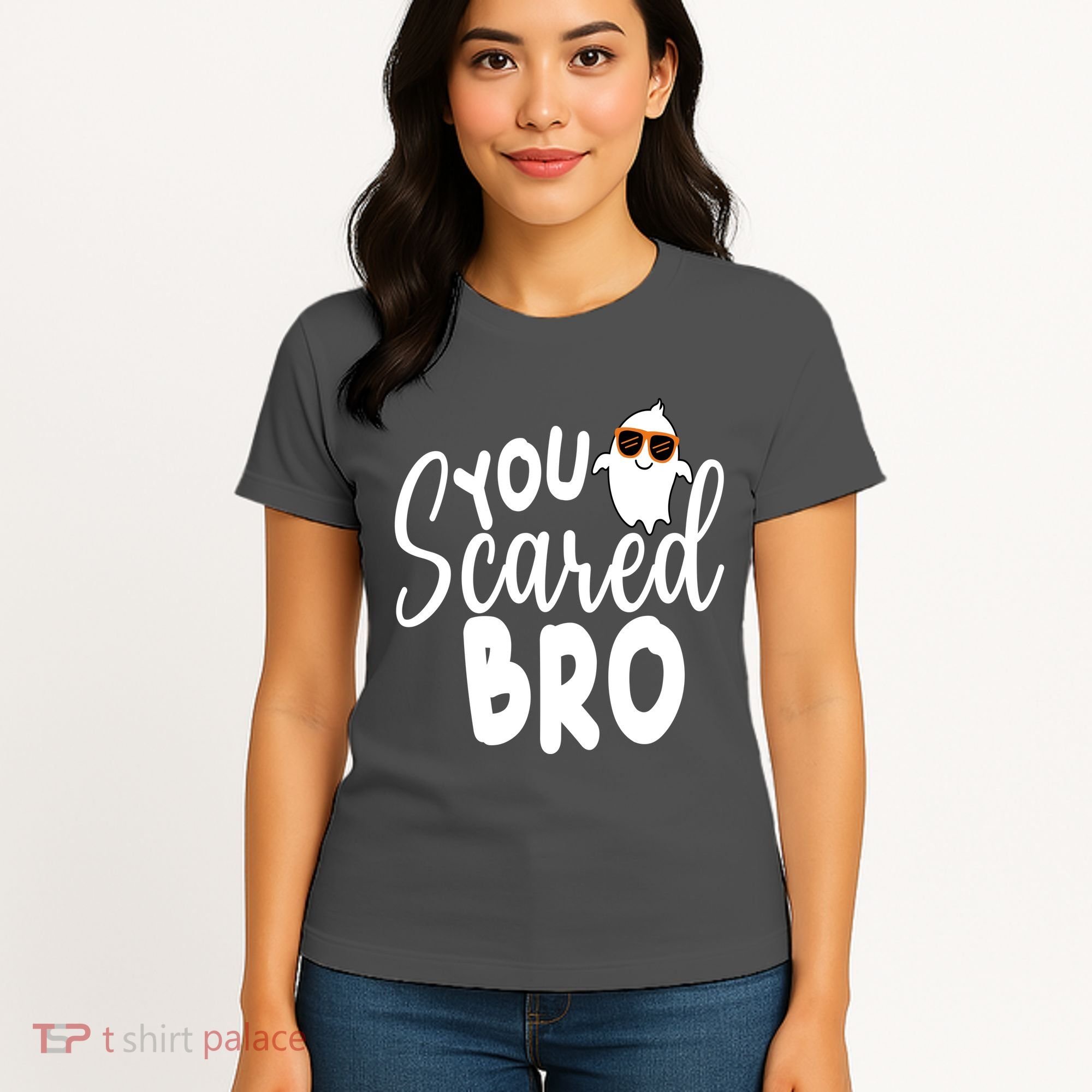 You Scared Bro Funny Halloween Ghost Women's T-Shirt
