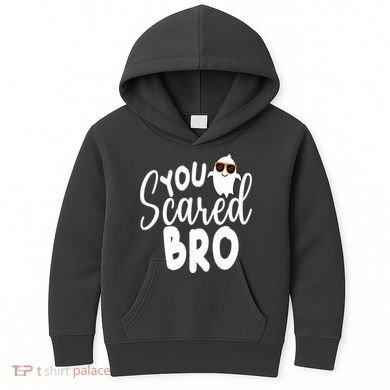 You Scared Bro Funny Halloween Ghost Kids Hoodie