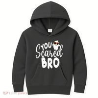 You Scared Bro Funny Halloween Ghost Kids Hoodie thumb 0