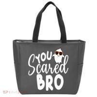 You Scared Bro Funny Halloween Ghost Tote Bag thumb 0