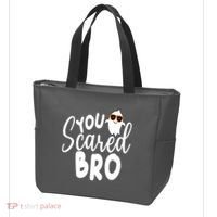 You Scared Bro Funny Halloween Ghost Tote Bag thumb 3