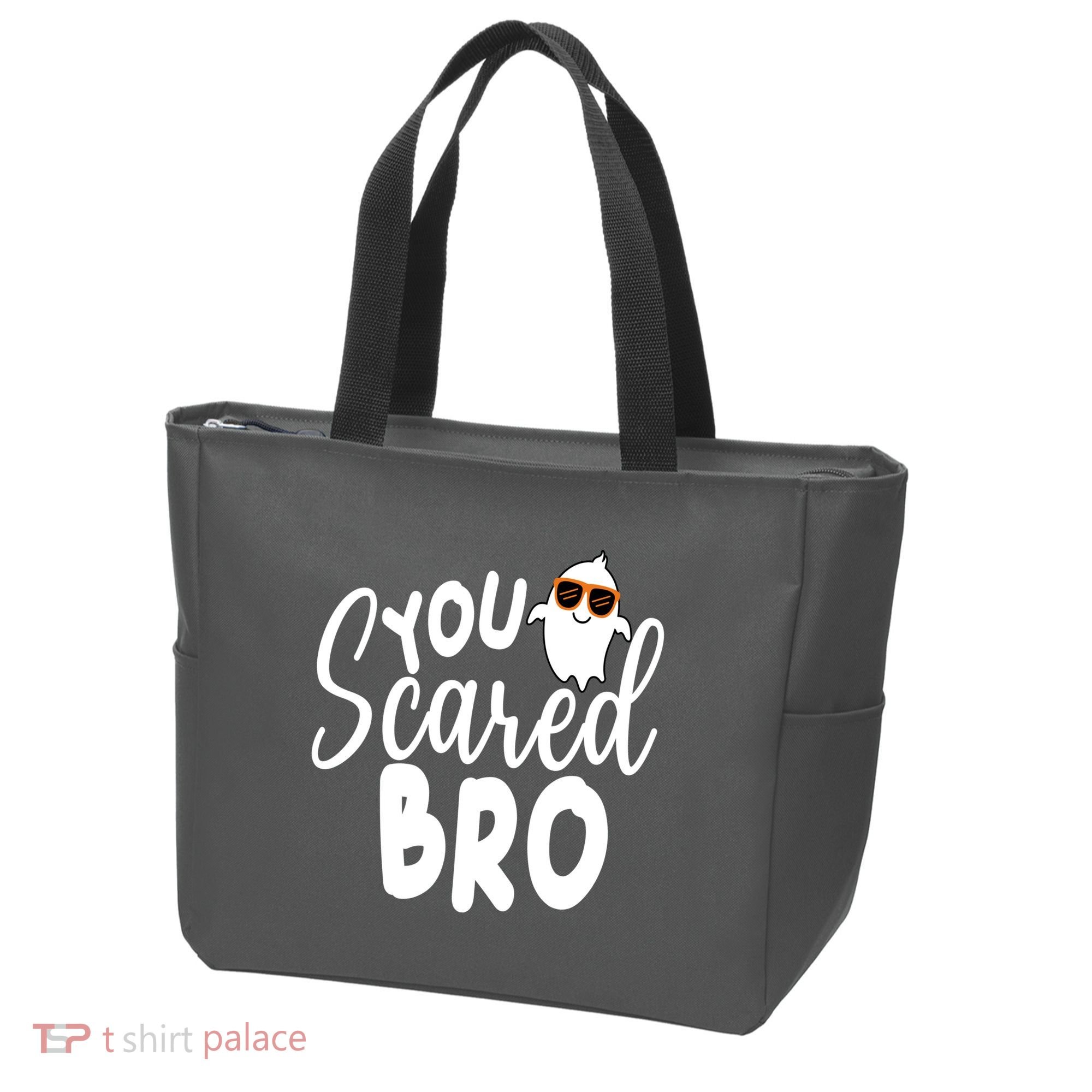 You Scared Bro Funny Halloween Ghost Tote Bag