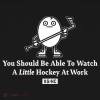 You Should Be Able To Watch A Little Hockey At Work Women's Hoodie thumb 2