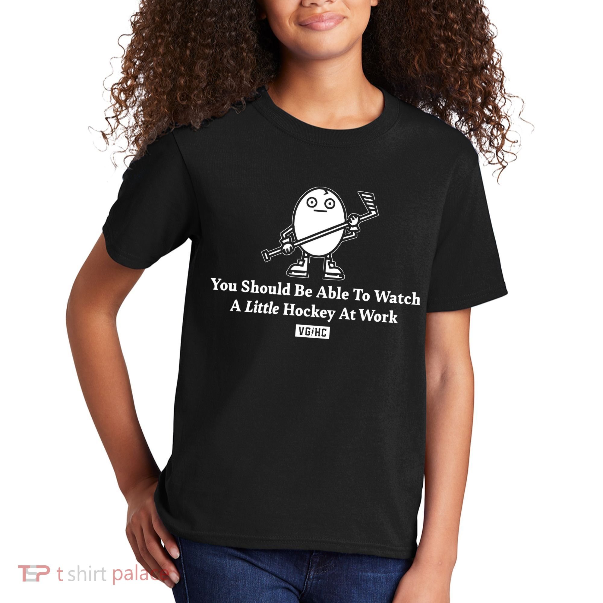 You Should Be Able To Watch A Little Hockey At Work Kids T-Shirt